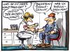 Cartoon: ... (small) by GB tagged work arbeit unfall verletzung klinik accident doc arzt krankheit