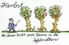 Cartoon: Apfelernte (small) by GB tagged apfel frucht obst fruit apple lebensmittel essen bio natur baum bauer landwirt