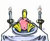 Cartoon: Leichenschmaus (small) by GB tagged animals,tiere,essen,trinken,meat,duck,cadaver,fest,feier,festtagsbraten,abschied