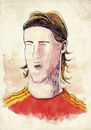 Cartoon: Fernando Torres (small) by Thomas Berthelon tagged berthelon thomas worldcup world cup 2010 mondial football torres