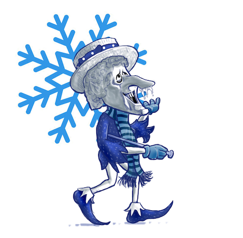 Cartoon: Cold Miser Shuffle (medium) by karlwimer tagged christmas,cartoon,card,cold,miser,rankin,bass,animation