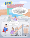 Cartoon: Superman (small) by droigks tagged cartoon,comic,droigks,super,superlativ,angeberei,hilfe,hilfsangebot,übertreibung,baumarkt,angestellter,superkräfte,ettiket,logo