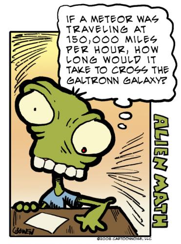 Cartoon: Alien Math (medium) by GBowen tagged alien