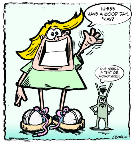 Cartoon: Happy Girl (medium)