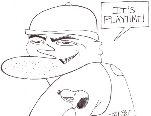 Cartoon: Earf Squiggle5-Play (medium) by Tzod Earf tagged mr,squiggle,cartoon