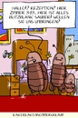 Cartoon: Kakerlaken - Sommerurlaub (small) by leopold maurer tagged kakerlaken,sommer,urlaub,reise,hotelzimmer,hotel