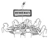 Cartoon: democracy (small) by TTT tagged tang,cartoon