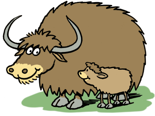 Yaks By Ellis Nadler | Nature Cartoon | TOONPOOL