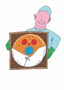 Cartoon: Pizza Delivery (small) by Kerina Strevens tagged pizzapitch