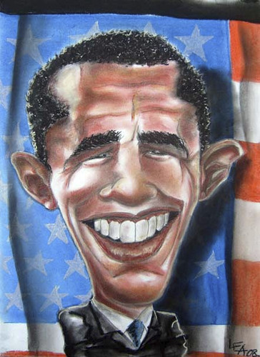 Cartoon: <b>Barack Obamma</b> (medium) by lea tagged <b>barack,obamma</b> - barack_obamma_933995