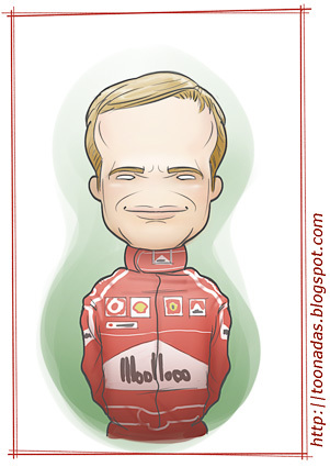 Cartoon: Rubens Barrichello (medium) by Freelah tagged rubens,barrichello,formula