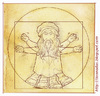 Cartoon: Leonardo da Vinci (small) by Freelah tagged leonardo da vinci