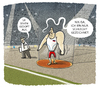 Cartoon: ...Verdachtsmoment... (small) by markus-grolik tagged rio,russland,sperre,olympia,doping,leichtathletik