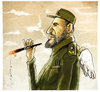 Cartoon: Castro (small) by markus-grolik tagged kuba,fidel,castro,zigarre