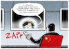 Cartoon: Digitalkonsultation.. (small) by markus-grolik tagged digitalgipfel,china,menschenrechte,wirtschaft,deutschland,berlin,peking,konsultationen,austausch,videokonferenz,digital,handel