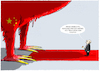 Cartoon: Scholz Chinareise.. (small) by markus-grolik tagged olaf,scholz,china,deutschland,russland,putin,ukraine,krieg,wettbewerb,elektrolektro,autos,handel,handelspartner