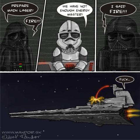 Cartoon: Star Wars (medium) by Mandor tagged darth,vader,star,wars,laser