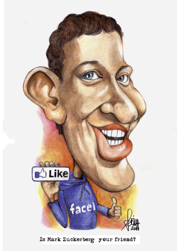 Cartoon: Is Mark Zuckerberg your friend? (medium) by Szena tagged internet,