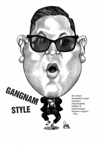 Cartoon: PSY (medium) by Szena tagged gangnam,style,singer,korea,psy