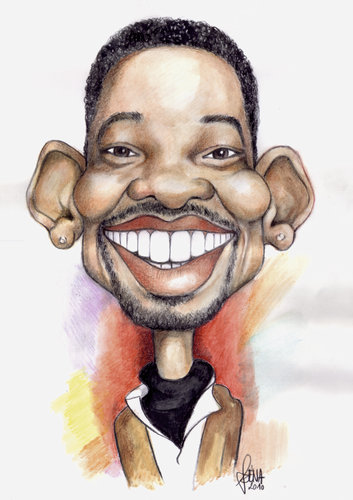 Cartoon: Will Smith (medium) by Szena tagged american,actor,film,producer,and,rapper