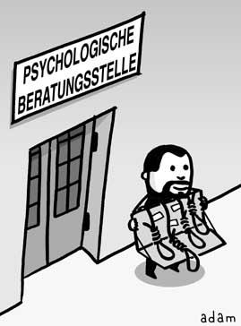 Cartoon: standort (medium) by adam tagged psychologie