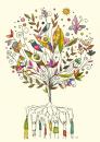 Cartoon: The World Environmentalism Day (small) by flyingfly tagged greeting card the world environmentalism day postkarte umwelt feiertag holiday flora bird people tree ecology