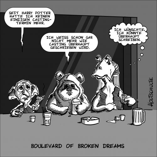 Cartoon: Boulevard of broken dreams (medium) by Holtschulte tagged star,wars 