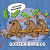 Cartoon: rambos (small) by schuppi tagged rambo,börse,bear,bären,rambos,crash,aktien,aktienkurs,chart,verlust