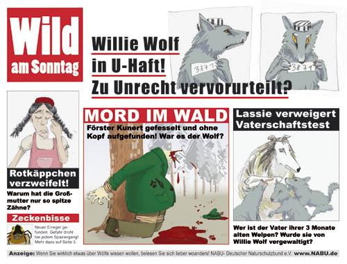 Cartoon: Wild am Sonntag (medium) by Anja Vogel tagged animals,humor