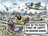Cartoon: Pakistan and the World! (small) by Satish Acharya tagged pakistan,floods