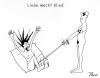 Cartoon: Blind date (small) by POLO tagged sex blindness man woman blind mann frau date