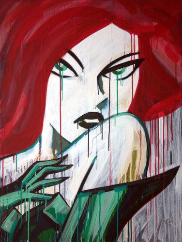 Cartoon: Poison (medium) by sophiegreen tagged illustrator,artist,green,sophie,canvas,acrylic,painting,ivy,poison