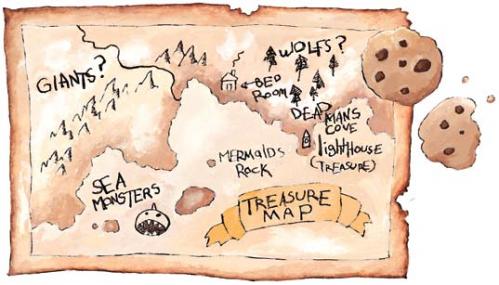 Cartoon: treasure map (medium)