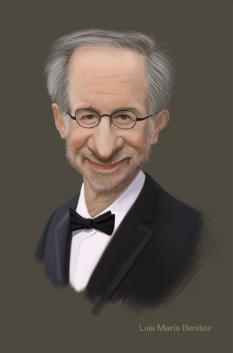 Cartoon: Caricature of Steven Spielberg (medium) by Luis Benitez tagged ...