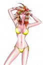 Cartoon: Babe.Claire (small) by DJ SAVIOR tagged comic,illustrate,baby,leg,bikini,swiming,suit,freak,sexty