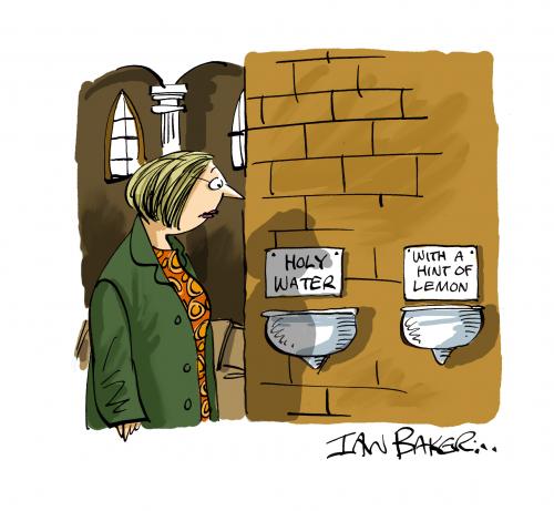 Cartoon: Magazine Gag Cartoon (medium) by Ian Baker tagged religion,church