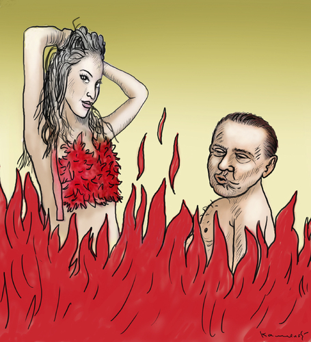 Cartoon: Berlusconi mit Ruby