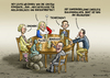 Cartoon: EU Populistestammtisch (small) by marian kamensky tagged eu,wahlen,rechtsparteien,marie,le,pen,strache,geerd,wilder