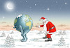 Cartoon: HAPPY EARTH (small) by marian kamensky tagged coronavirus,epidemie,gesundheit,panik,stillegung,george,floyd,twittertrump,pandemie,weihnachten,santa,klaus