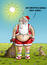Cartoon: Heisse Weihnacht (small) by marian kamensky tagged santa,klaus,weihnachten,christkind,feiertage