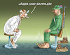 Cartoon: JÄGER UND SAMMLER (small) by marian kamensky tagged jäger,und,sammler
