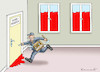 Cartoon: LECKREPARATUR ll (small) by marian kamensky tagged coronavirus,epidemie,gesundheit,panik,stillegung,trump,pandemie