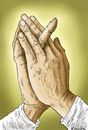 Cartoon: Ora et labora in pastor hora (small) by marian kamensky tagged sey,als,religion,beten,und,arbeiten,kirche