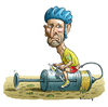 Cartoon: The bicycle Armstrong (small) by marian kamensky tagged radsport,tour,de,france,armstrong,dopping,skandal
