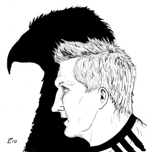 Cartoon: Bastian Schweinsteiger (medium) by paolo lombardi tagged germany,soccer
