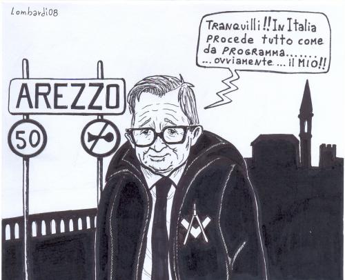 Cartoon: Il Gran Maestro (medium) by paolo lombardi tagged italy,caricature,satire,comics,politic,humor