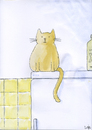 Cartoon: Good mauning (small) by fussel tagged cat,fridge,cream,keep,katze,morning,morgen,kühlschrank