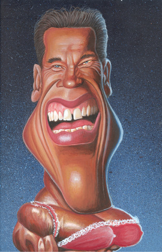arnold schwarzenegger terminator cartoon. Cartoon: Arnold Schwarzenegger