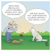 Cartoon: Wolf vs. Dackel (small) by Timo Essner tagged wolf,deutschland,europa,wildtiere,heimische,arten,artenvielfalt,biodiversität,einwanderung,rückwanderung,cartoon,timo,essner