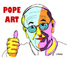 Cartoon: POPe Art (small) by Carma tagged pop art pope francis